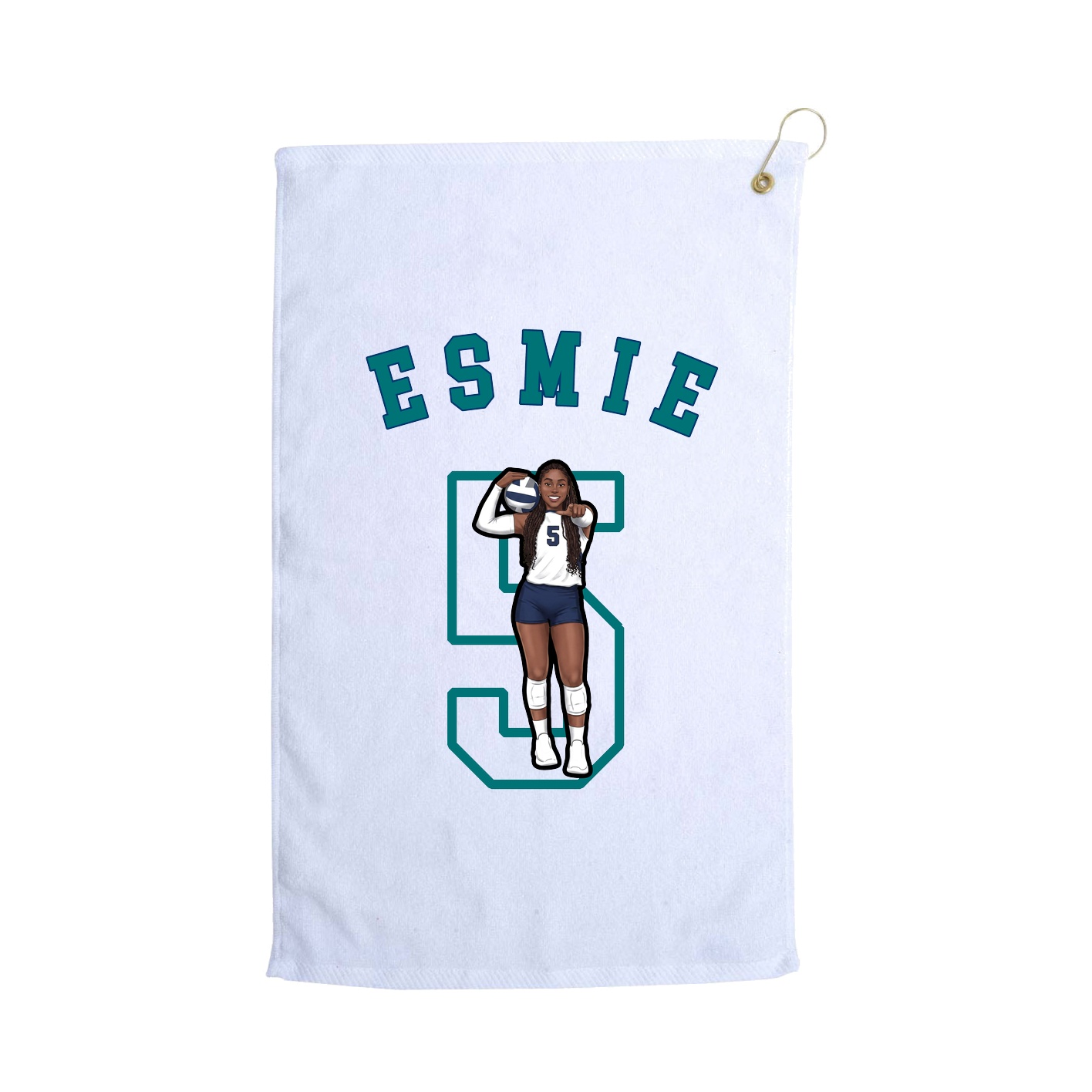 Golf Towel — Shirsey Arch in White