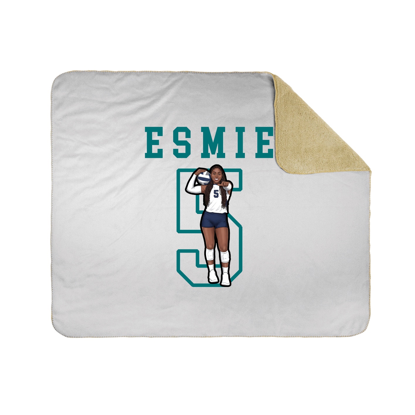 Throw Blanket — Shirsey in White