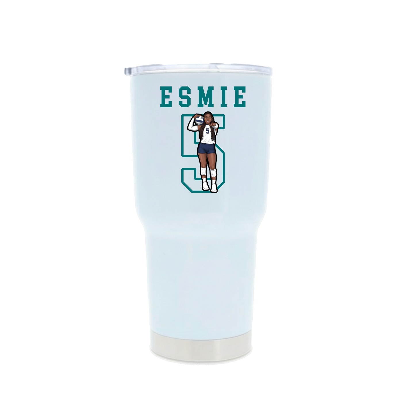30oz Stainless Steel Tumbler — Shirsey in White