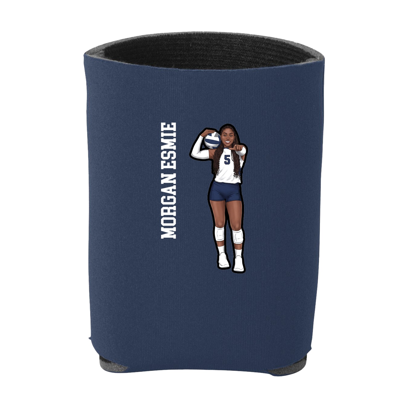 Can Holder — Name Vertical in Navy