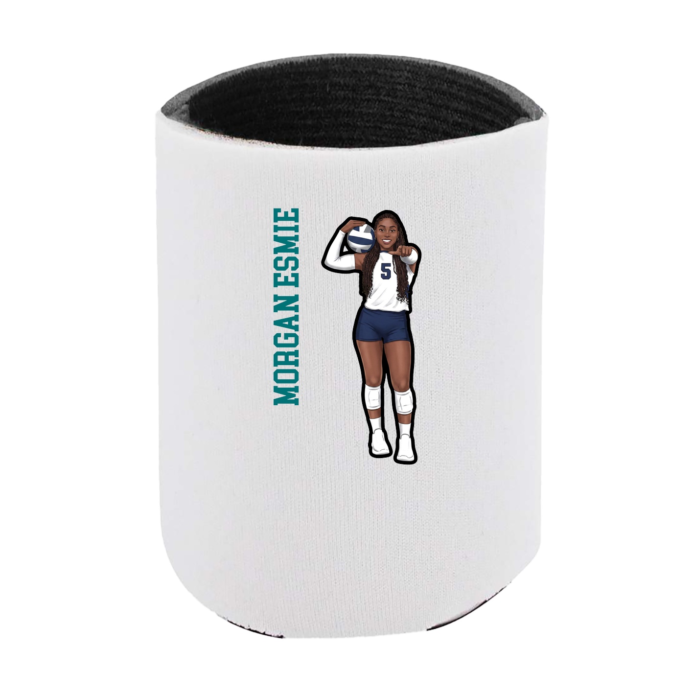 Can Holder — Name Vertical in White