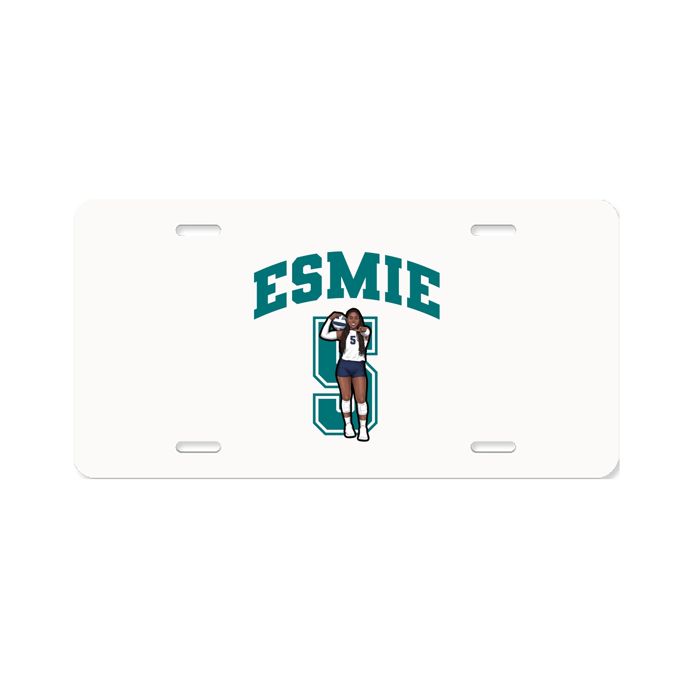 License Plate — Number in Classic