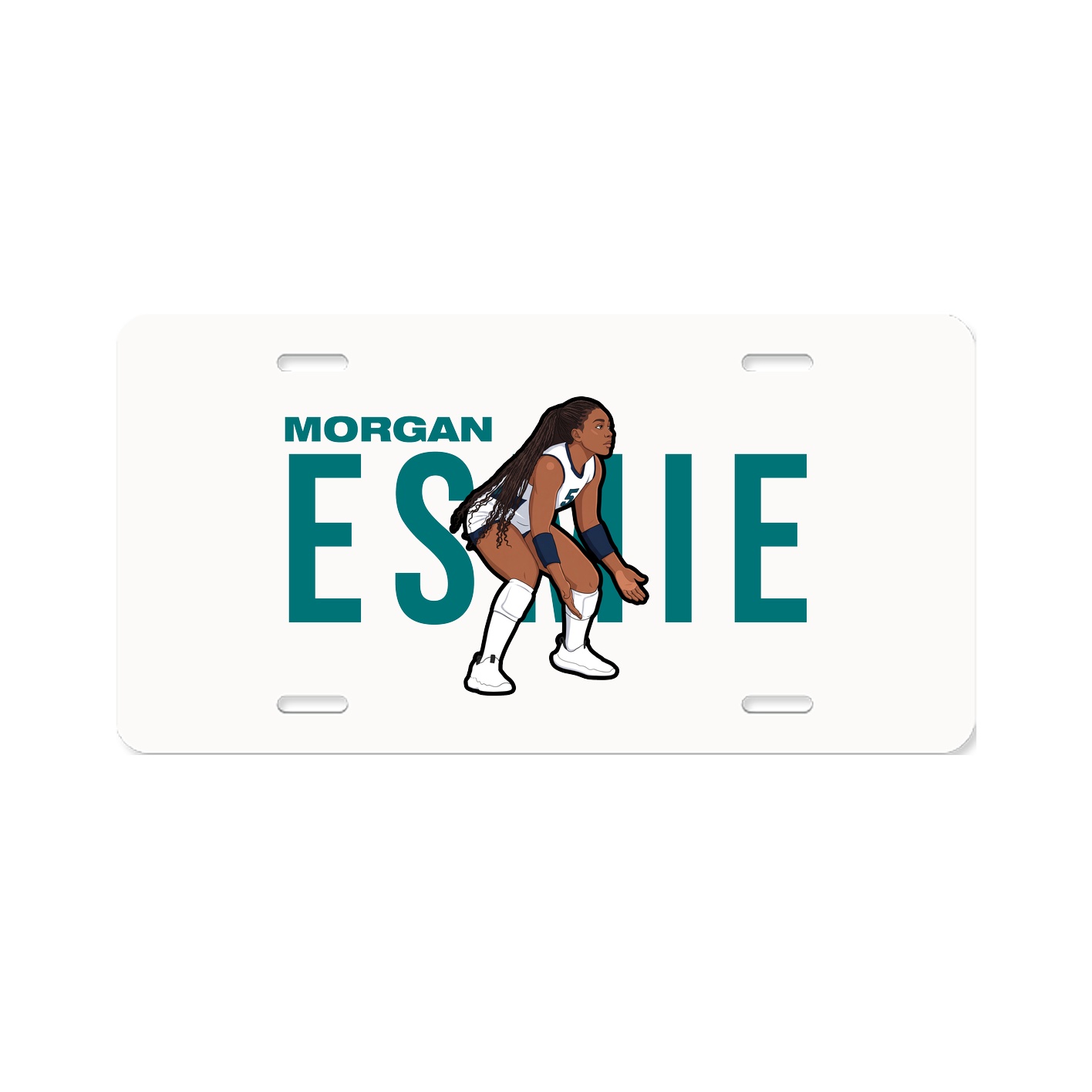 License Plate — Player Name in Classic