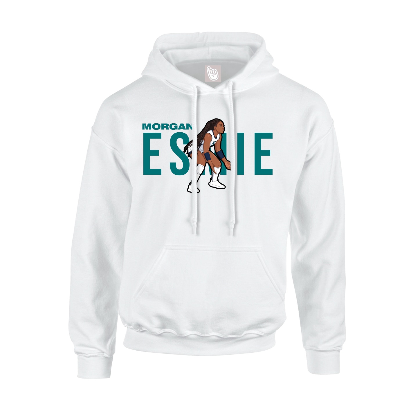 Youth Hoodie — Player Name in White
