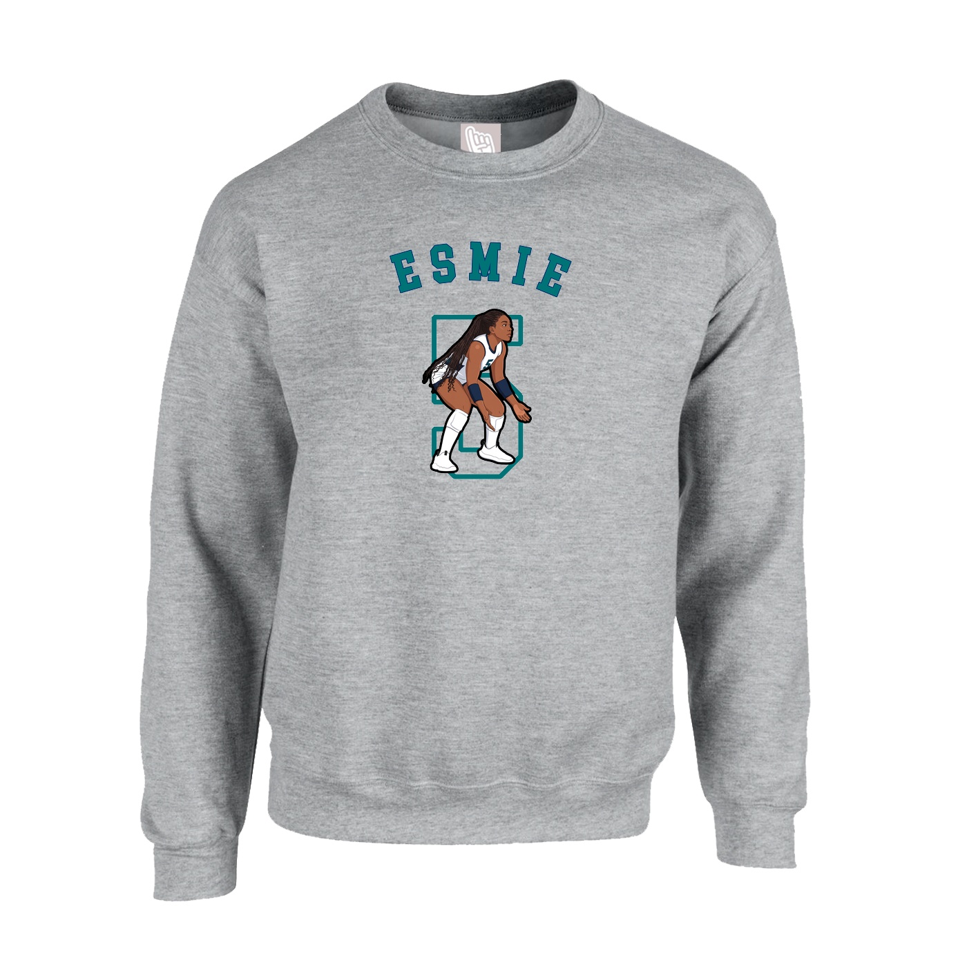 Fleece Crew — Shirsey Arch in Grey