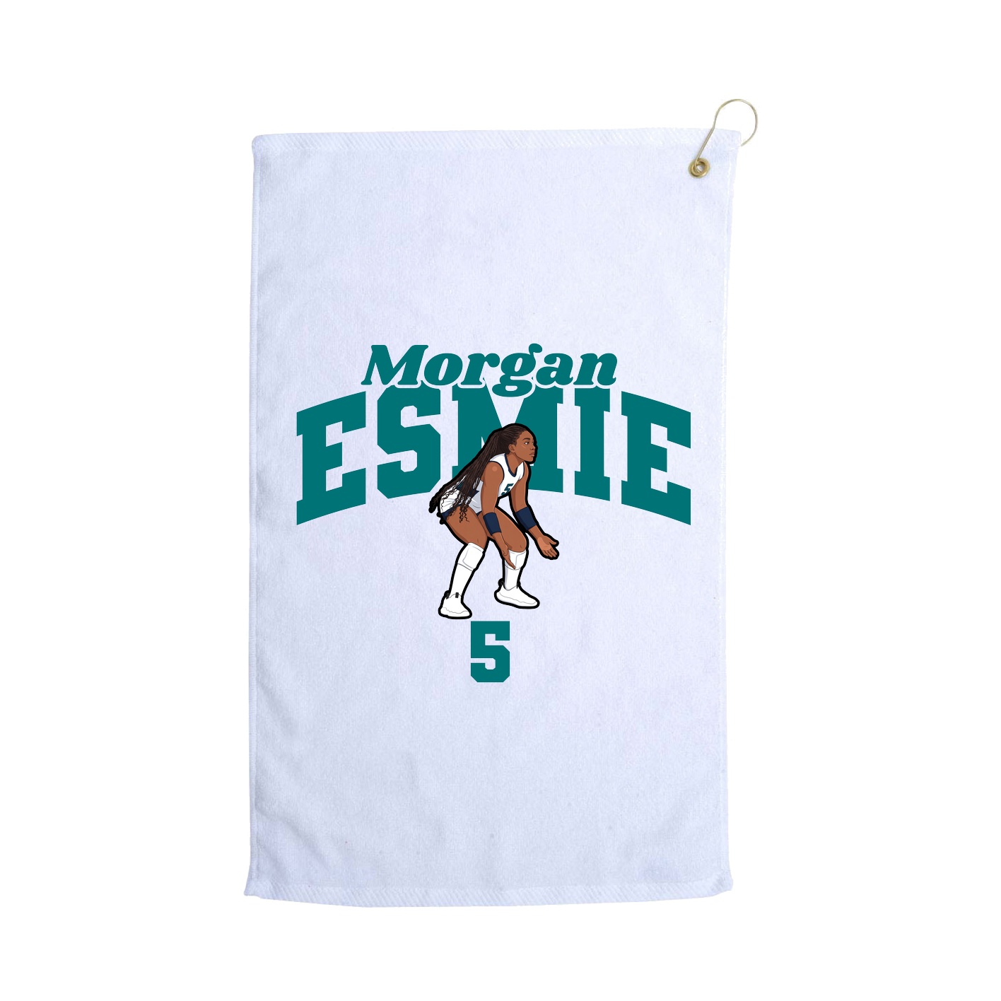 Golf Towel — Signature Arch in White