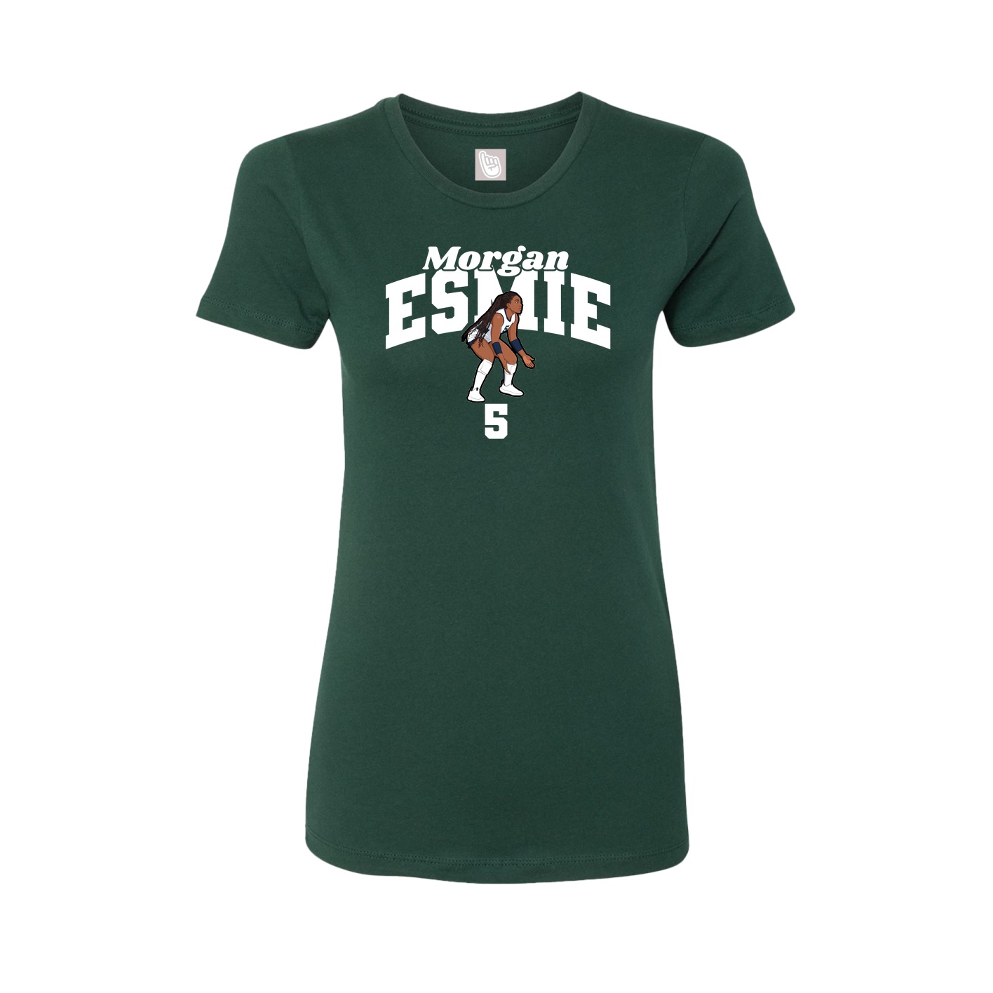 Womens Tee — Signature Arch in Green