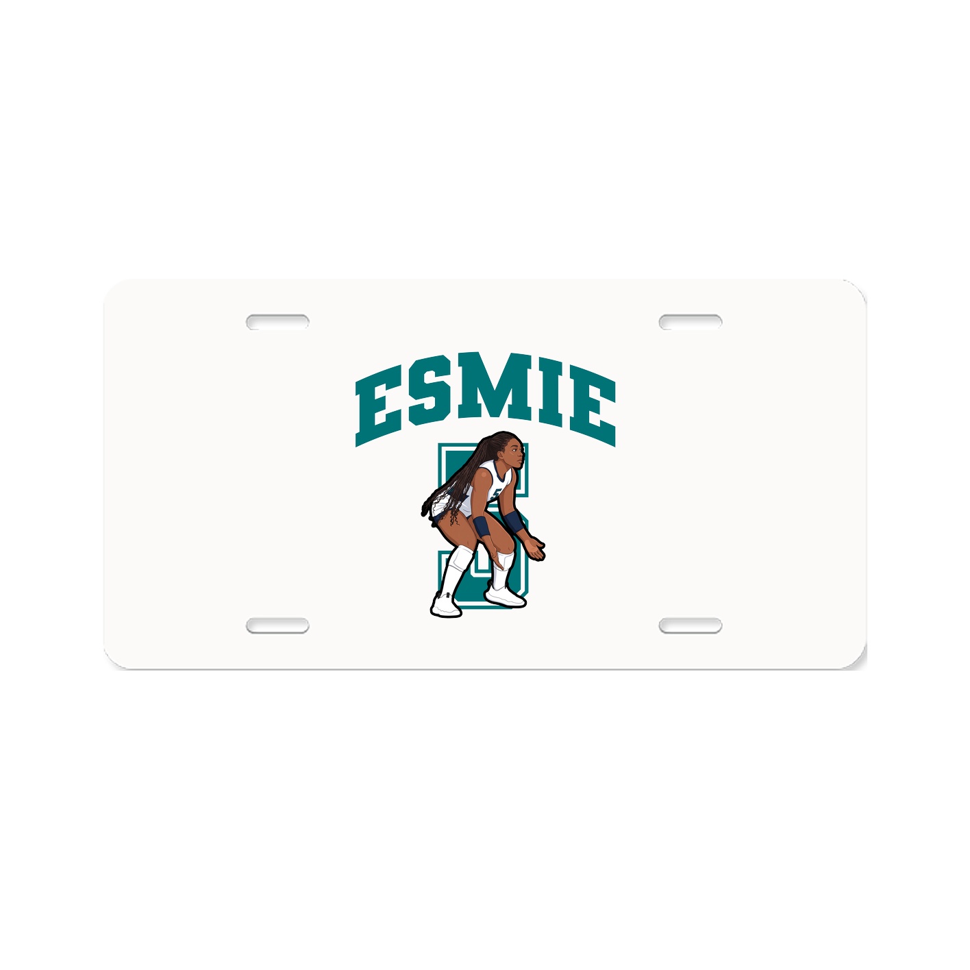 License Plate — Number in Classic