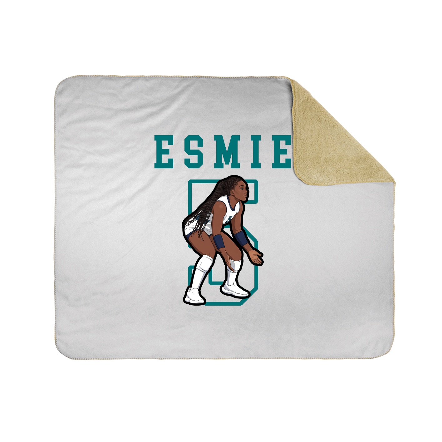 Throw Blanket — Shirsey in White
