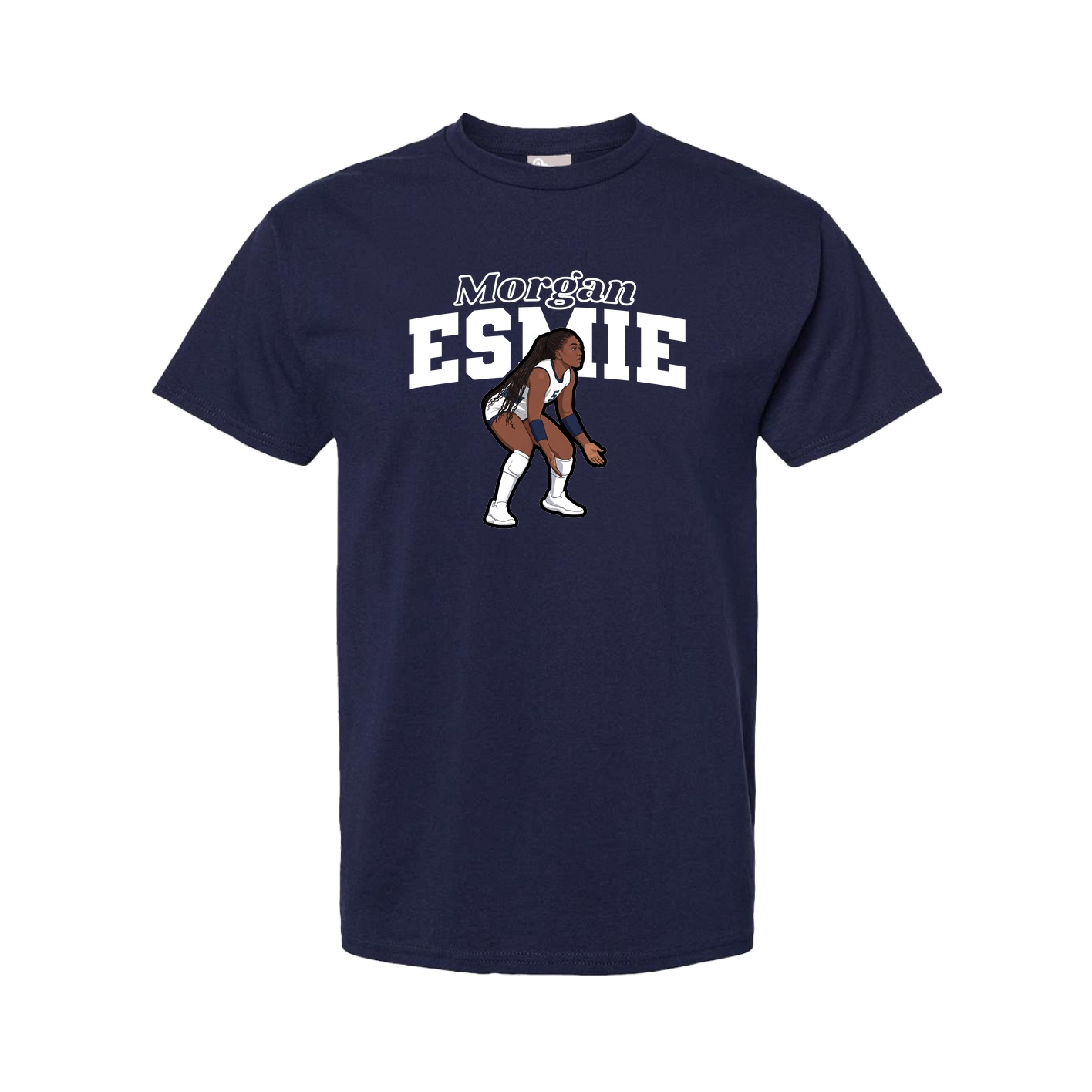 Youth Tee — Name Arch in Navy