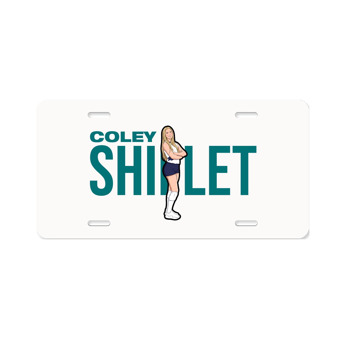 License Plate — Player Name in Classic