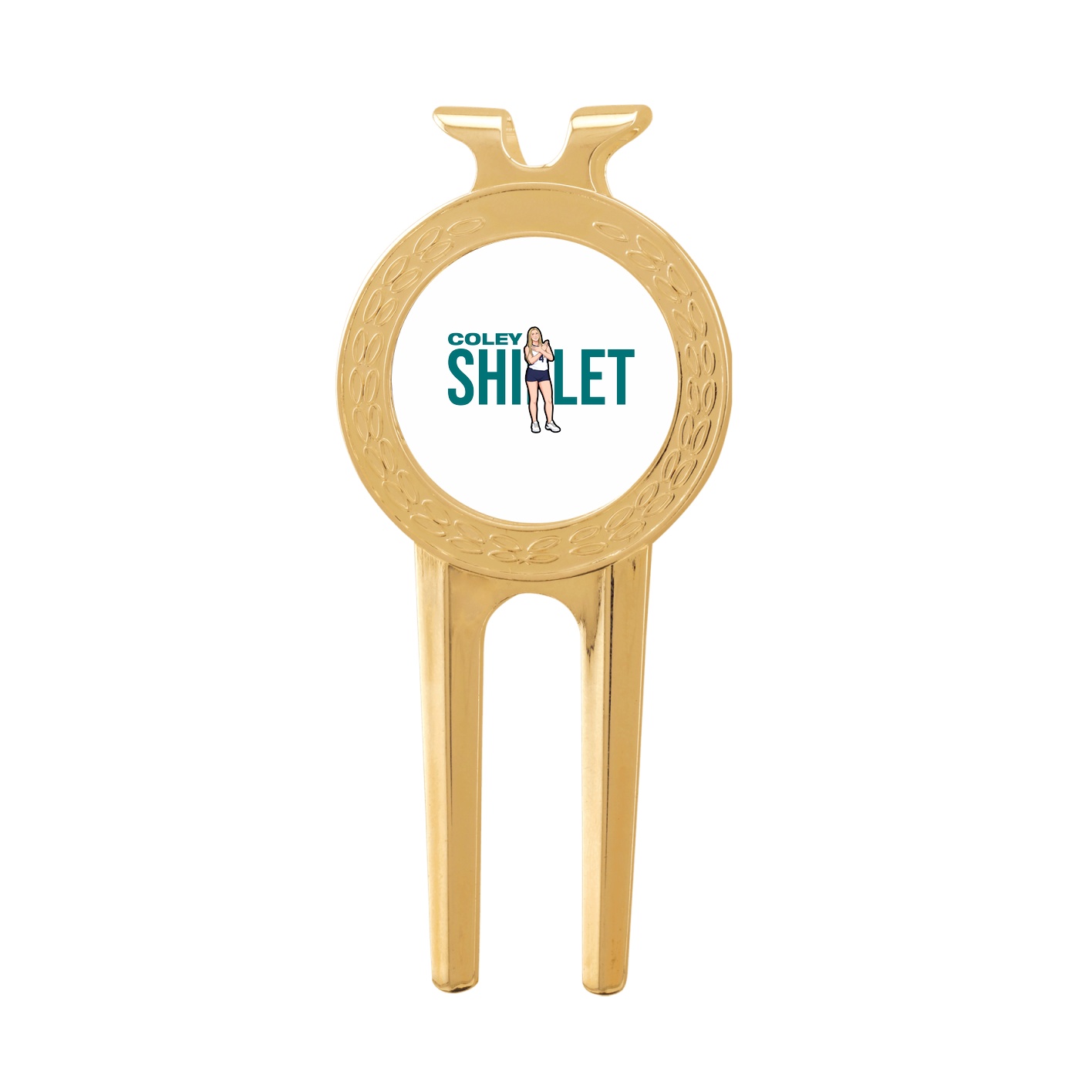 Divot Tool with Ball Marker — Player Name in Classic