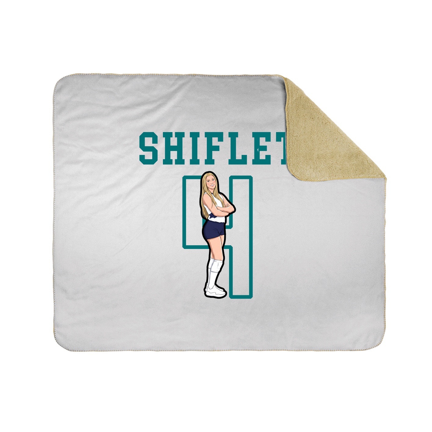 Throw Blanket — Shirsey in White