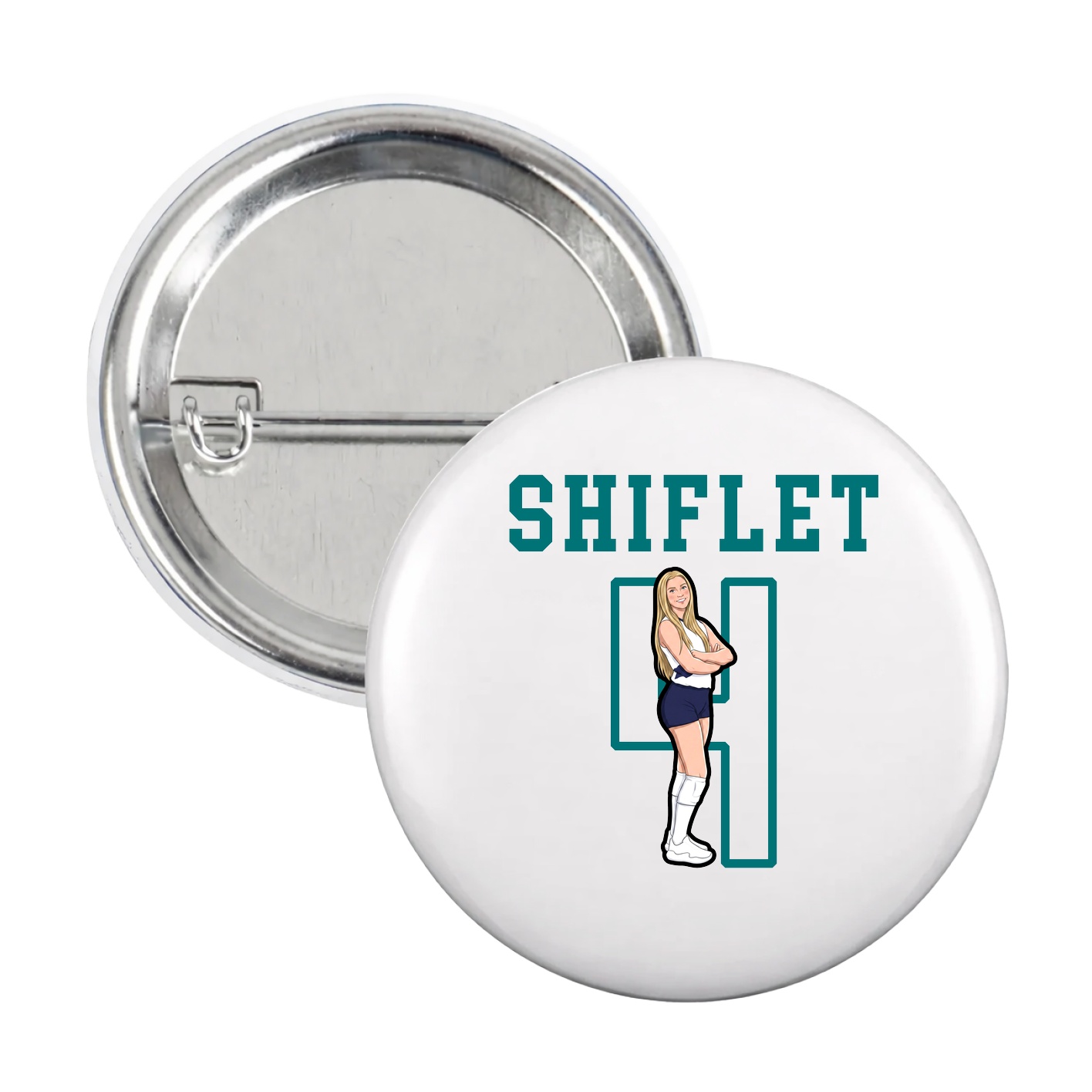 Game Day Button — Shirsey in White