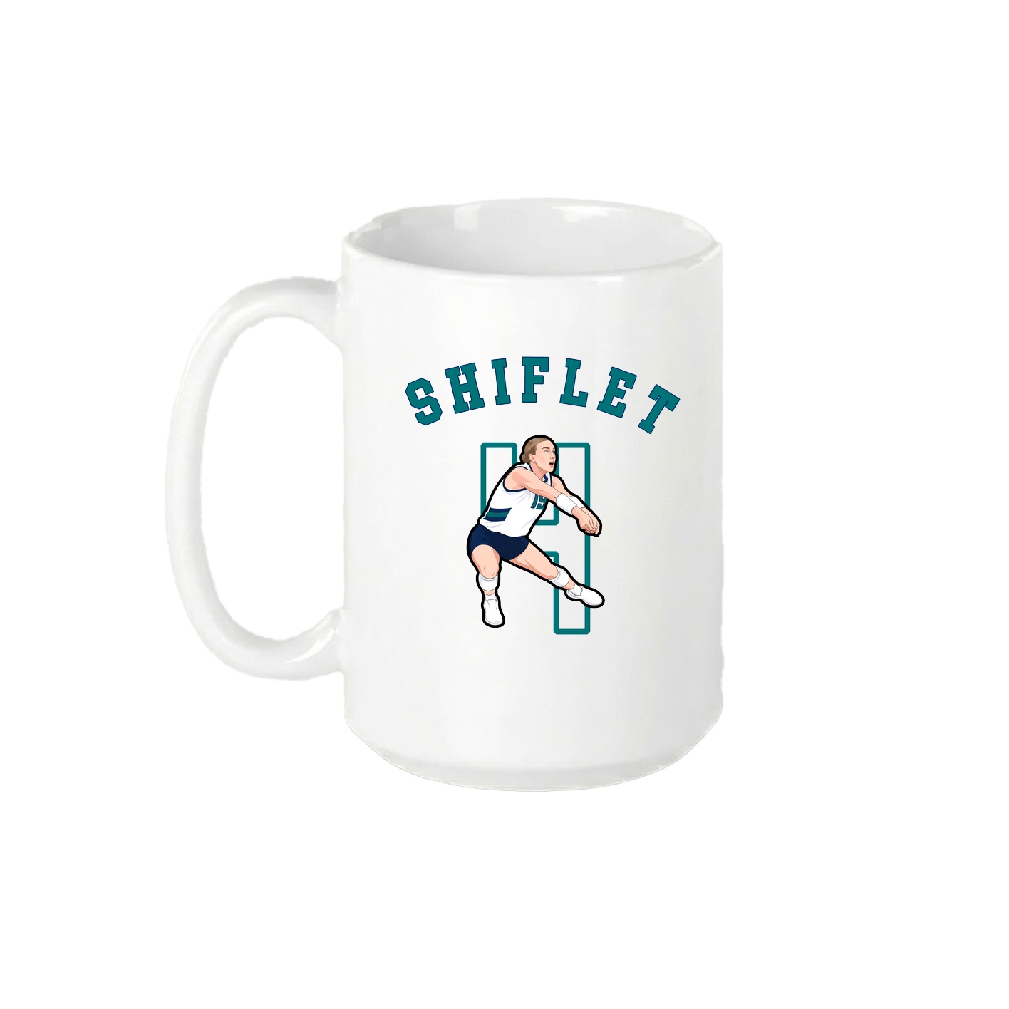 15oz Coffee Mug — Shirsey Arch in White
