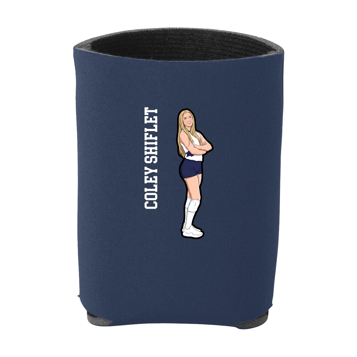 Can Holder — Name Vertical in Navy