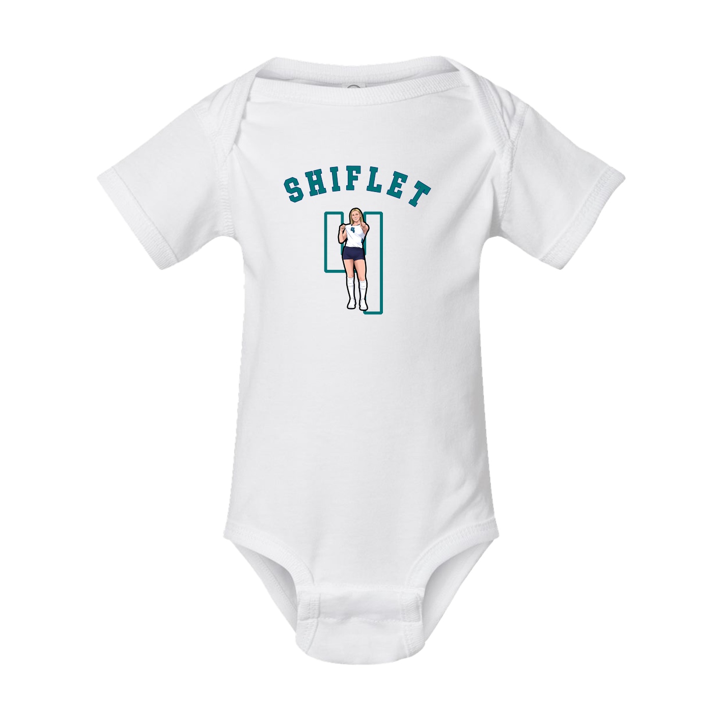 Baby Onesie — Shirsey Arch in White