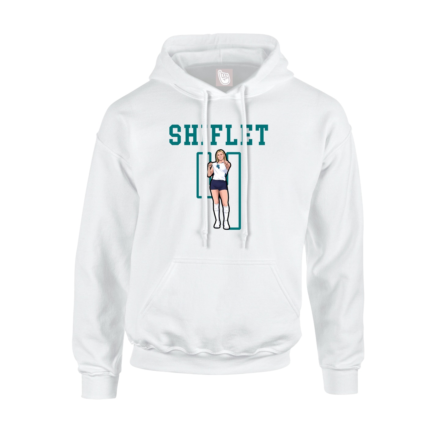 Hoodie — Shirsey in White