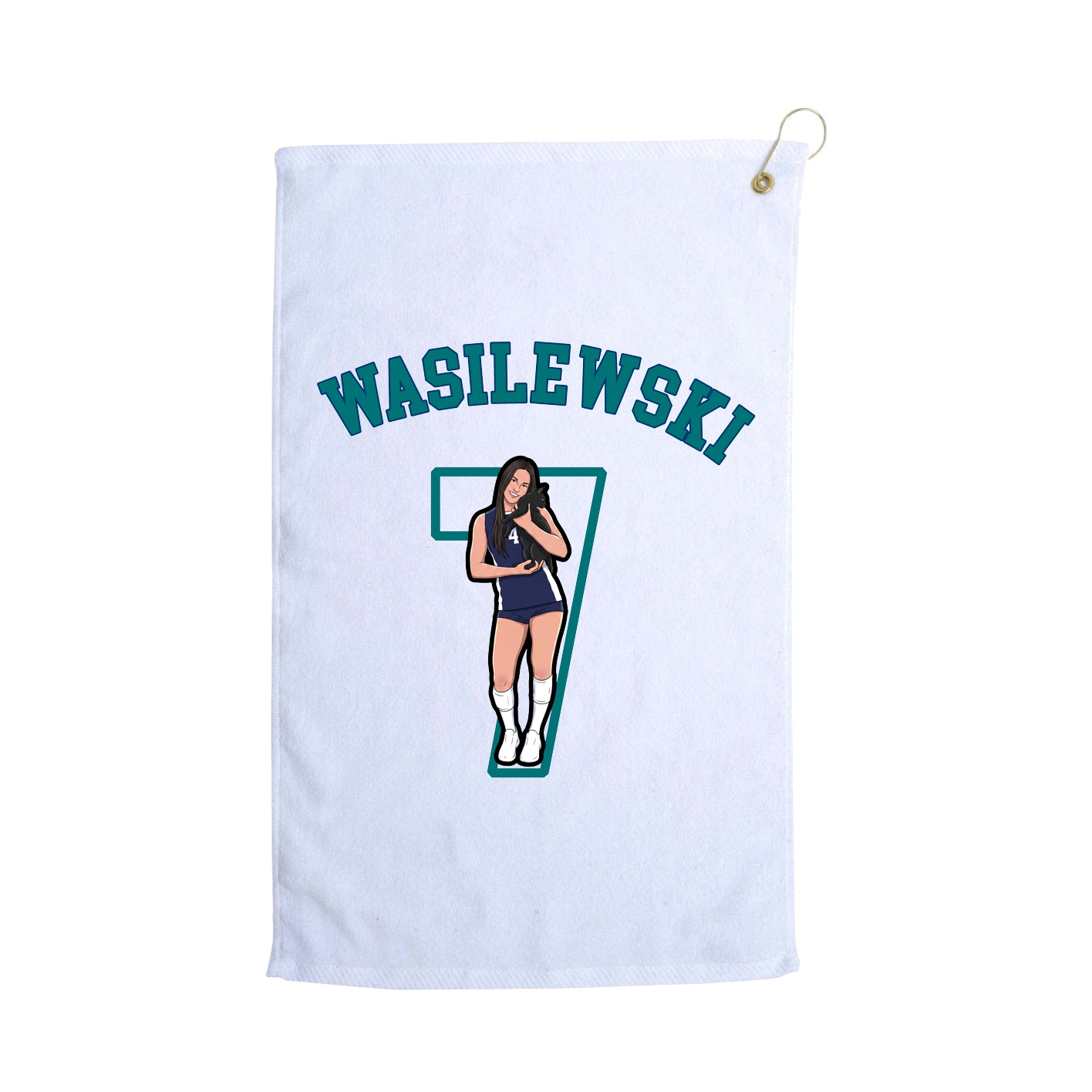 Golf Towel — Shirsey Arch in White