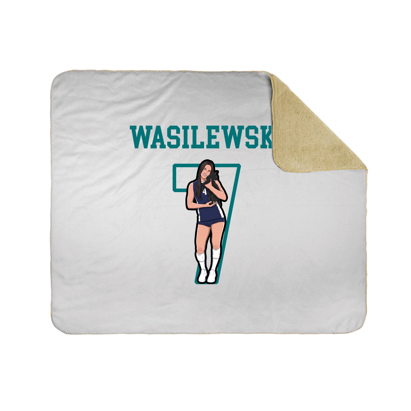 Throw Blanket — Shirsey in White