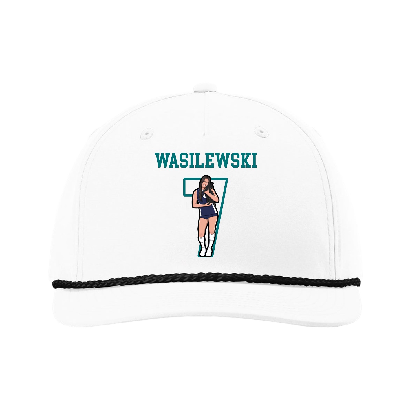 Five-Panel Classic Rope Cap — Shirsey in White