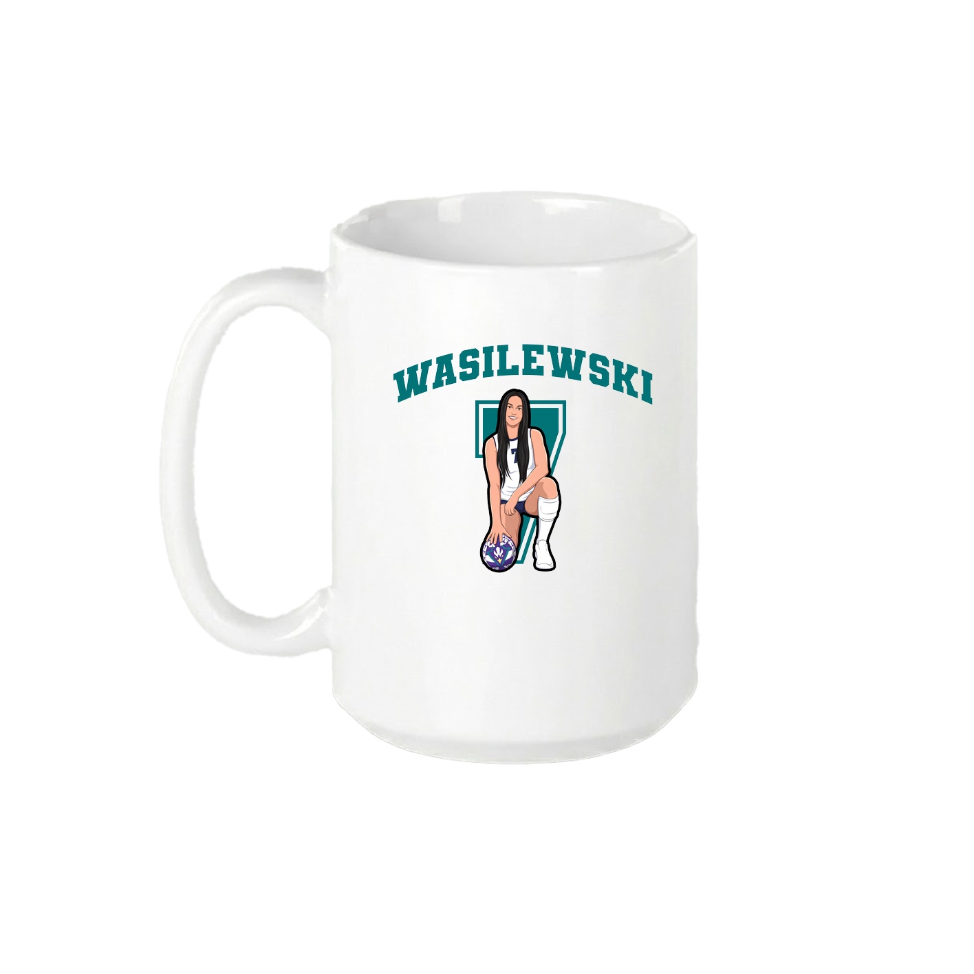 15oz Coffee Mug — Number in White