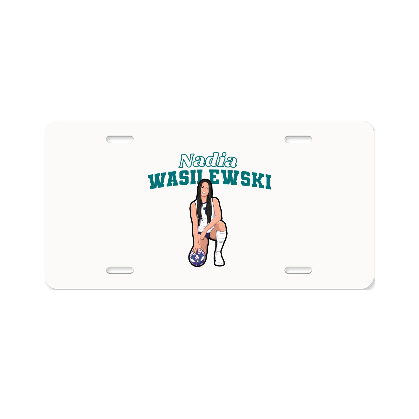 License Plate — Name Arch in Classic