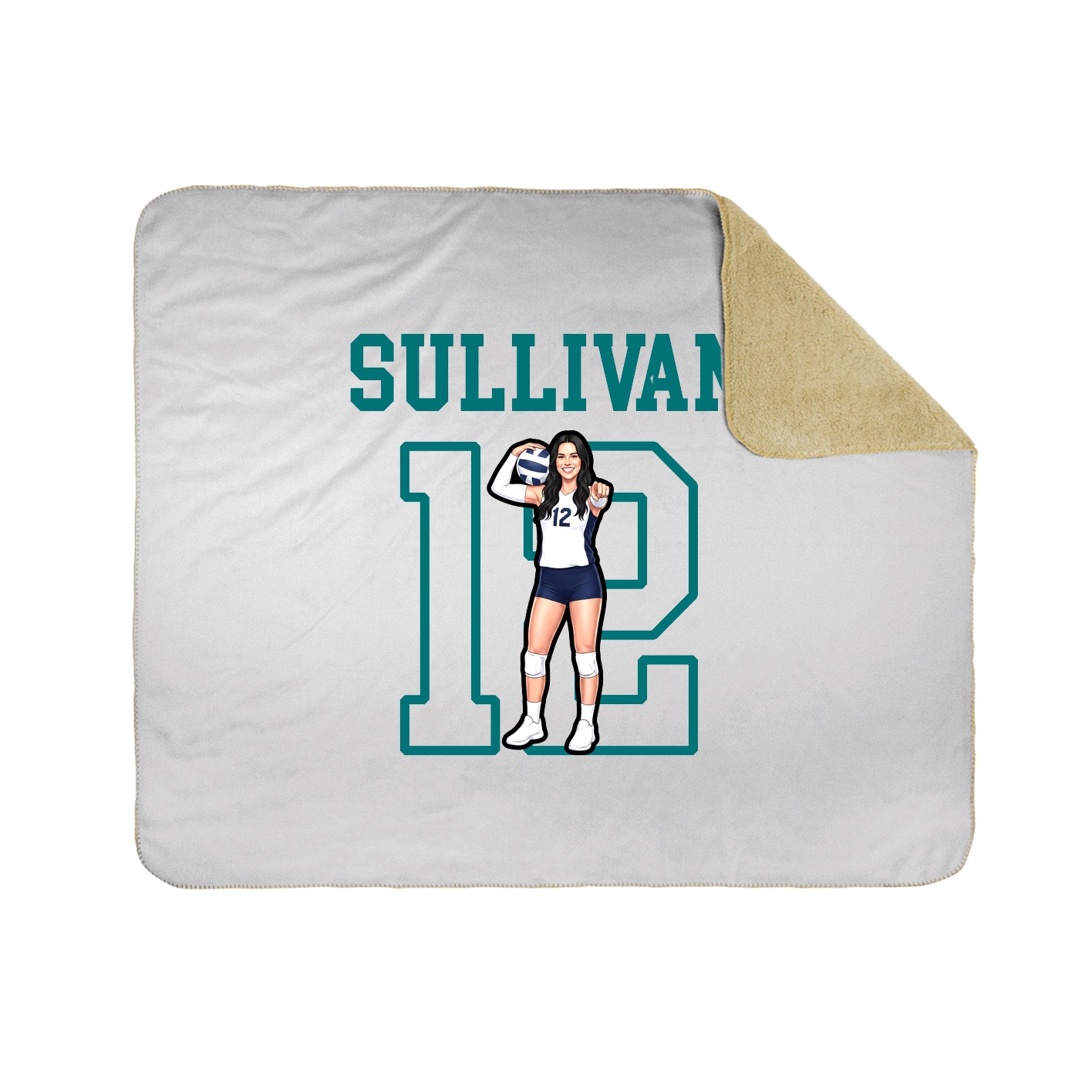 Throw Blanket — Shirsey in White