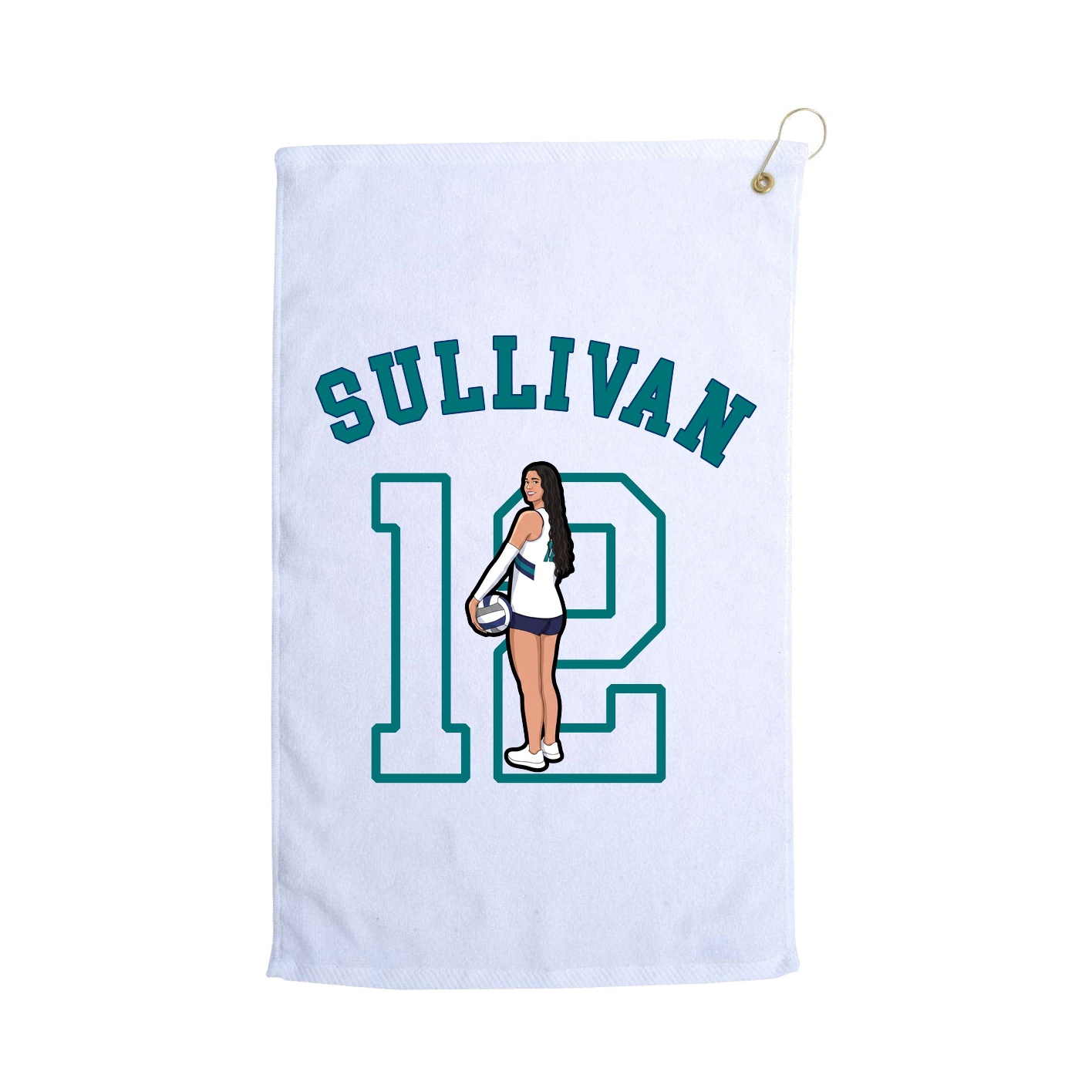 Golf Towel — Shirsey Arch in White