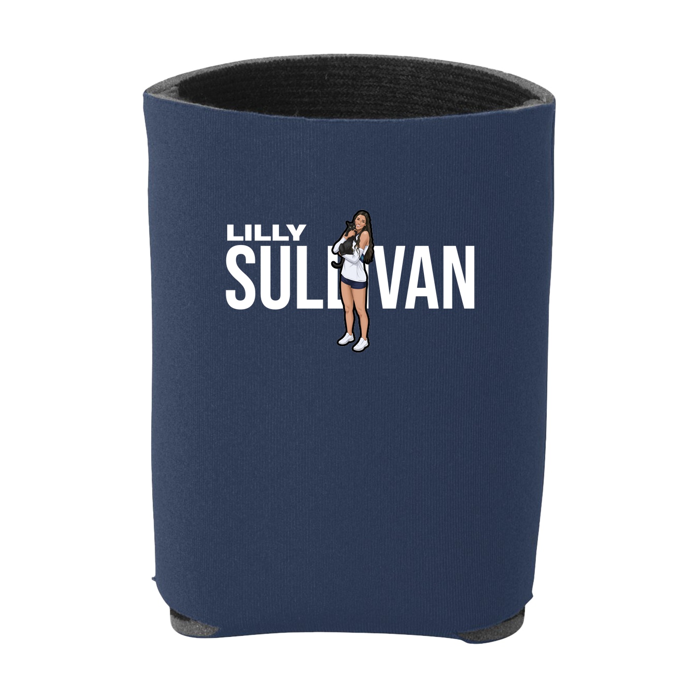 Can Holder — Player Name in Navy
