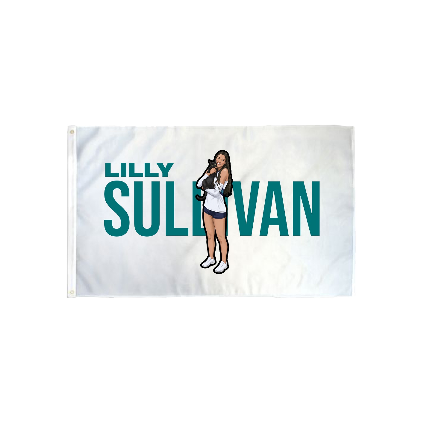 3x5 Flag — Player Name in Classic