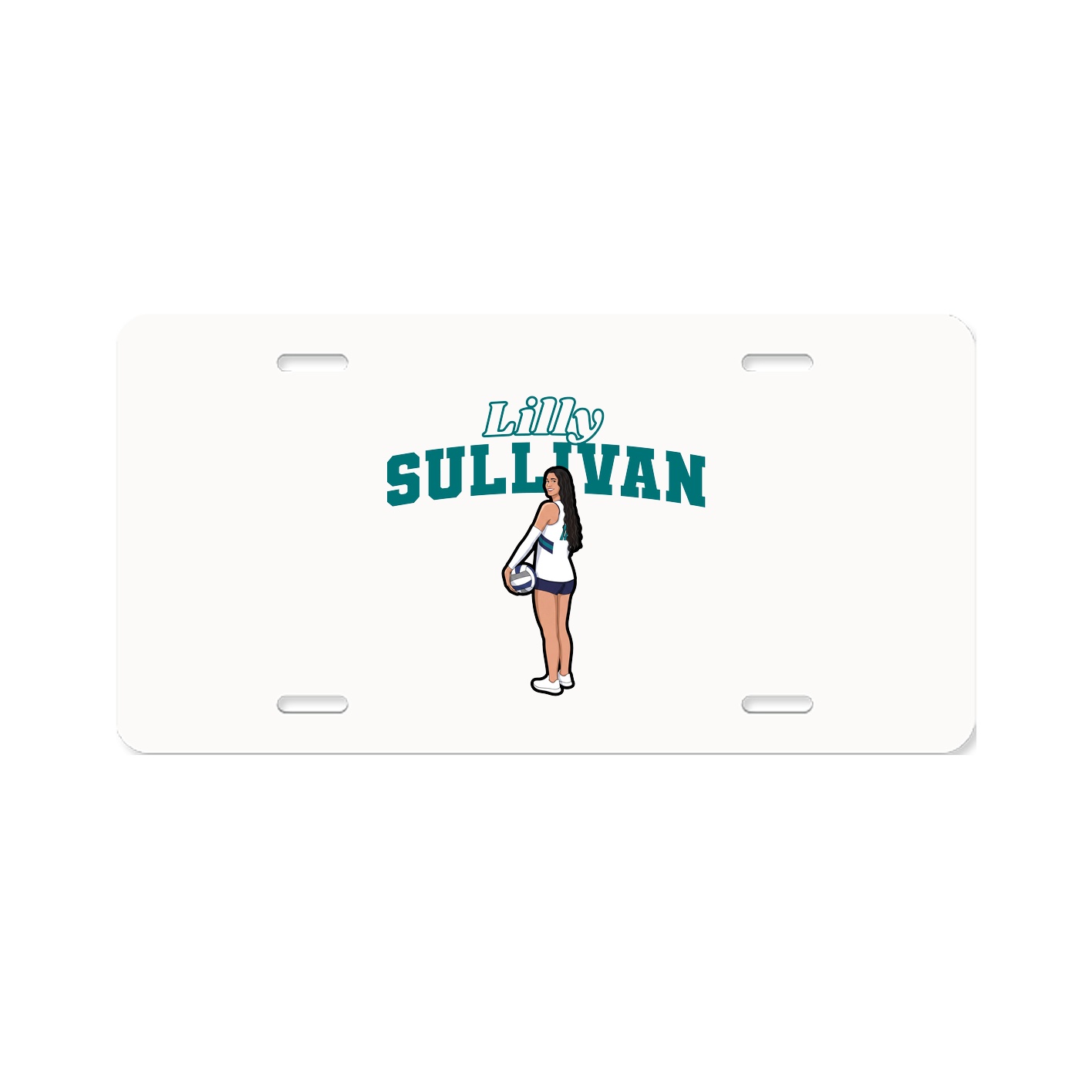 License Plate — Name Arch in Classic