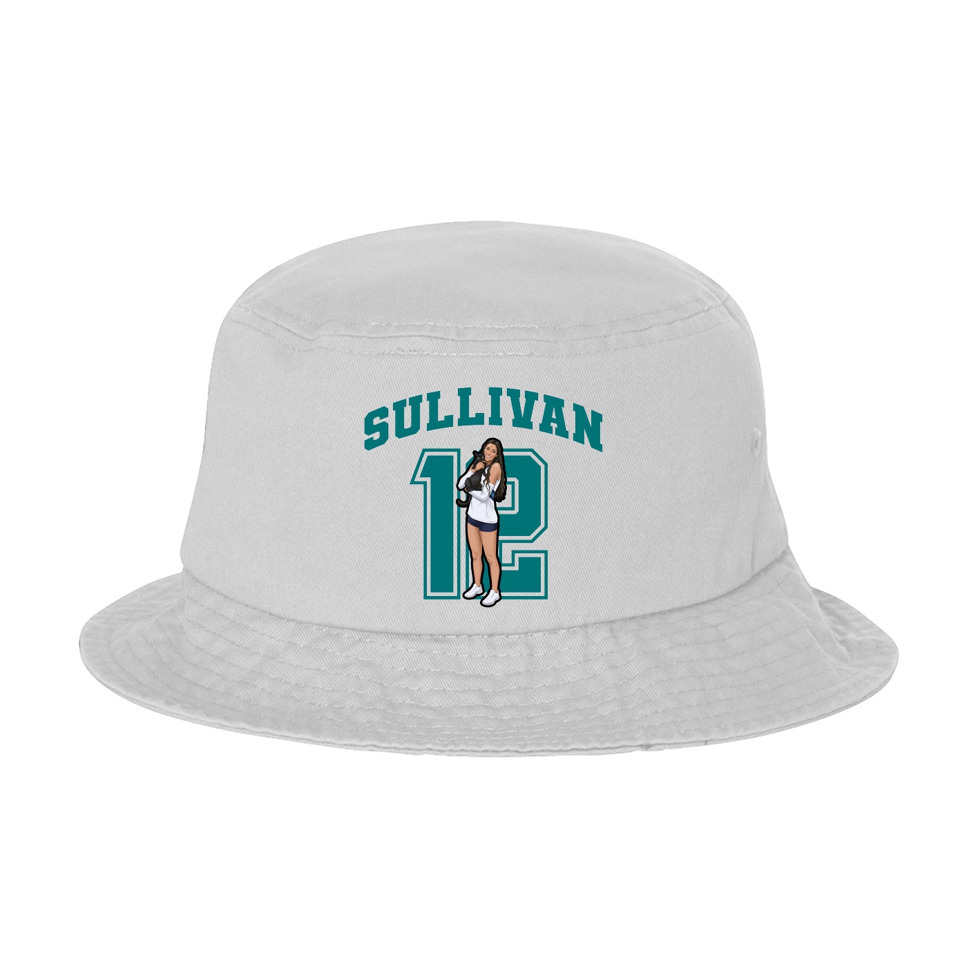 Bucket Cap — Number in White