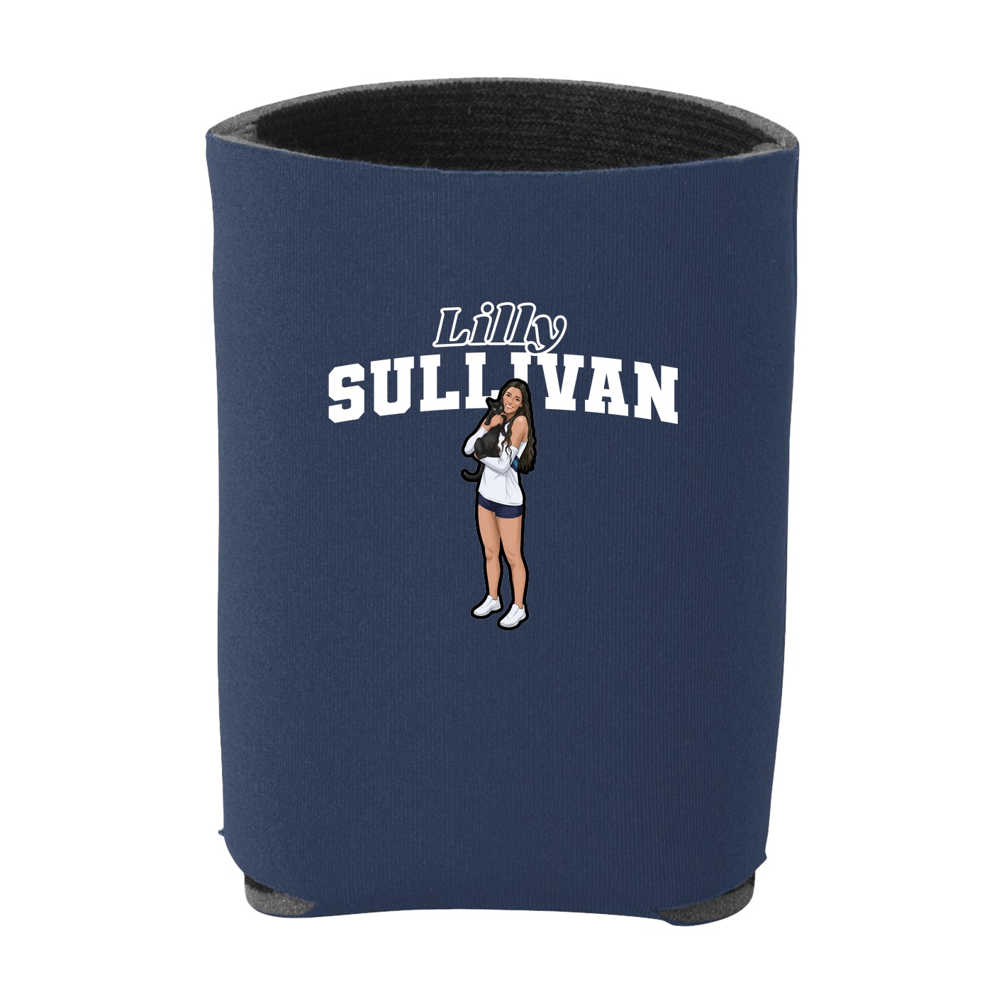 Can Holder — Name Arch in Navy