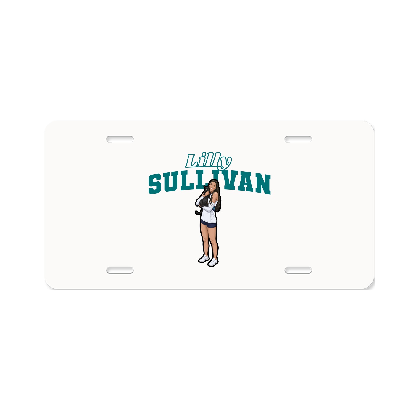 License Plate — Name Arch in Classic