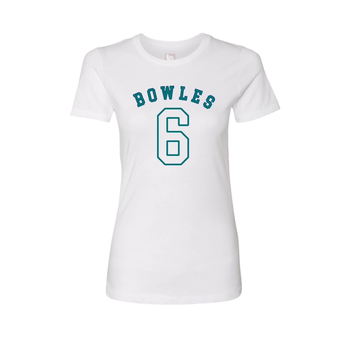 Fitted Women's Tee — Shirsey Arch in White