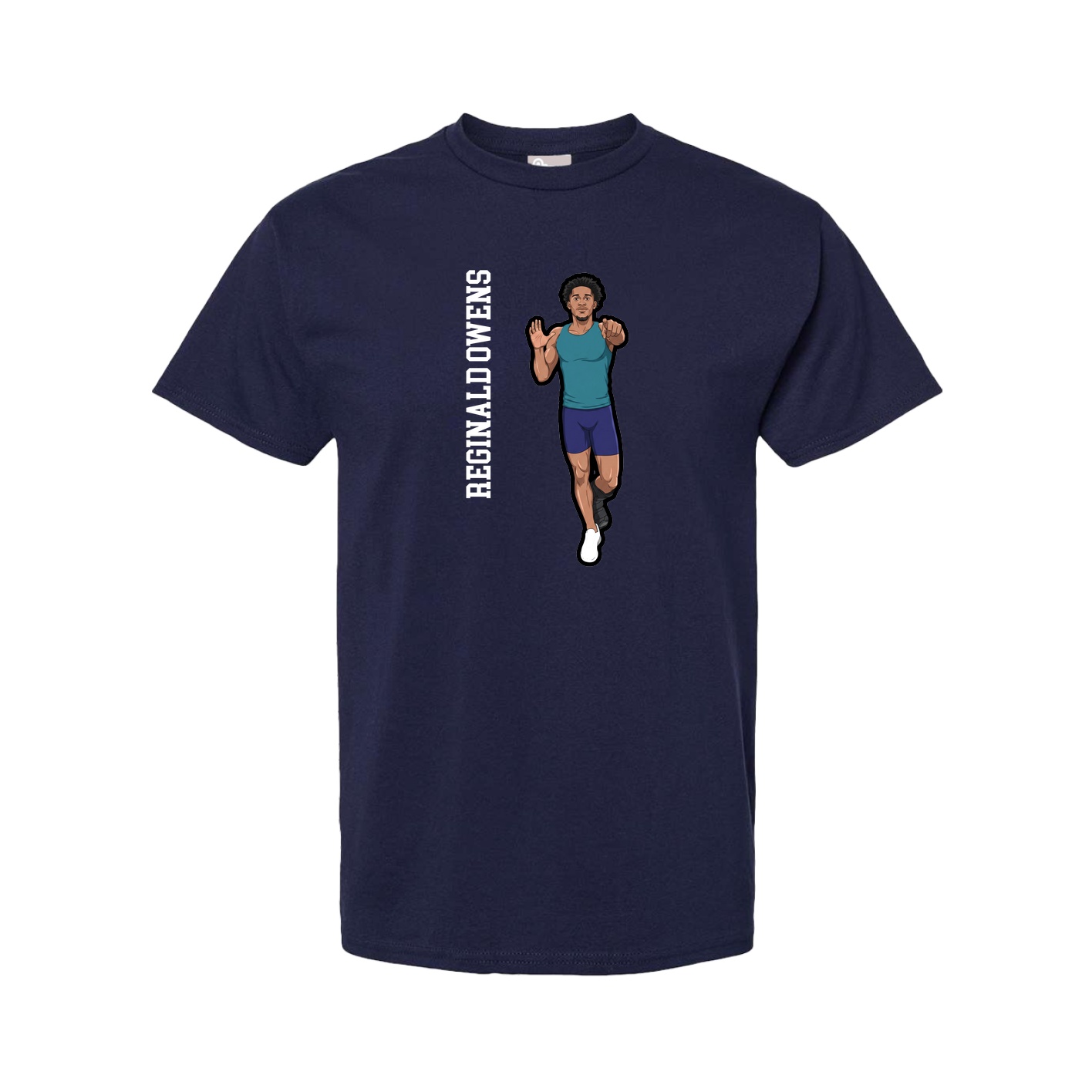 Tee — Name Vertical in Navy