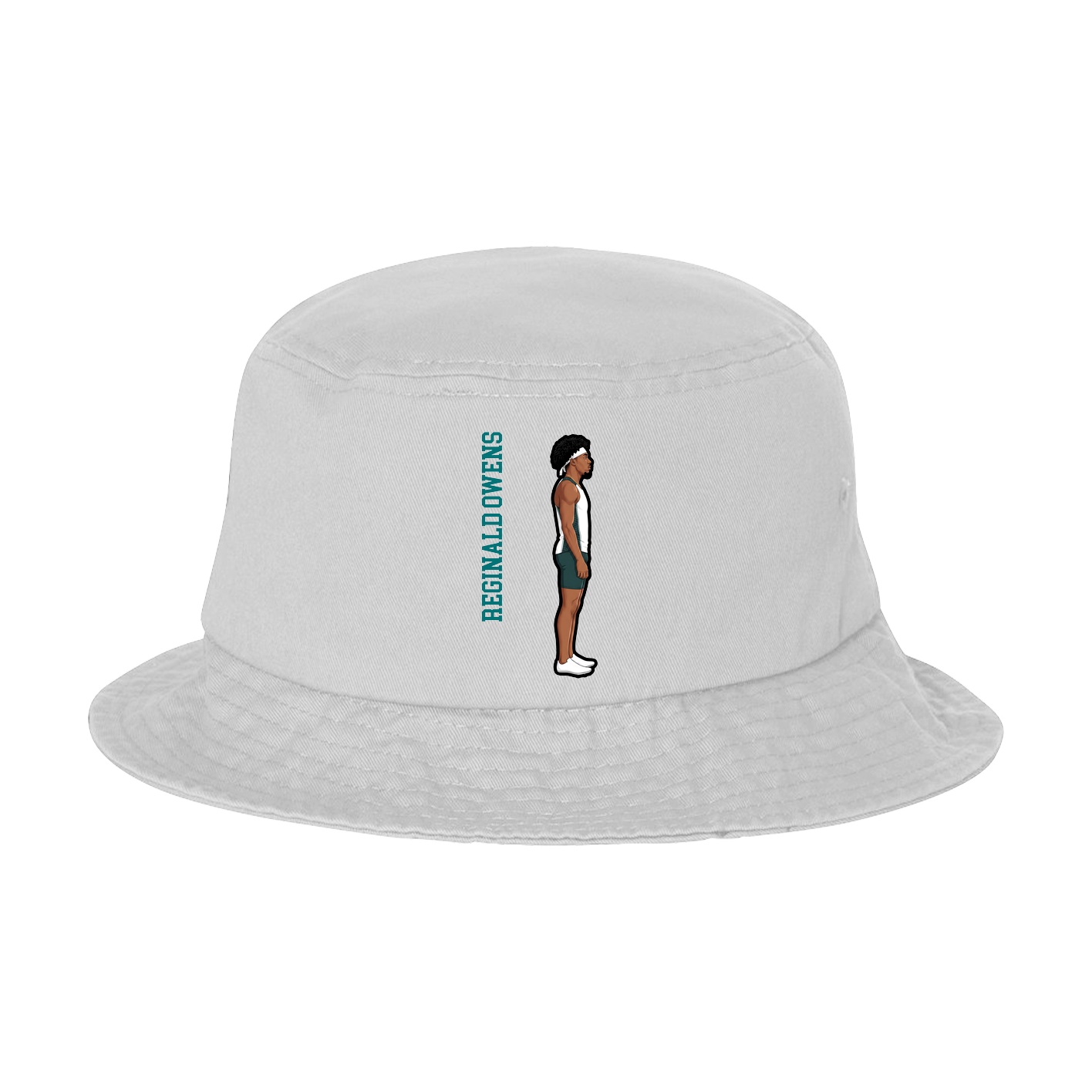 Bucket Cap — Name Vertical in White