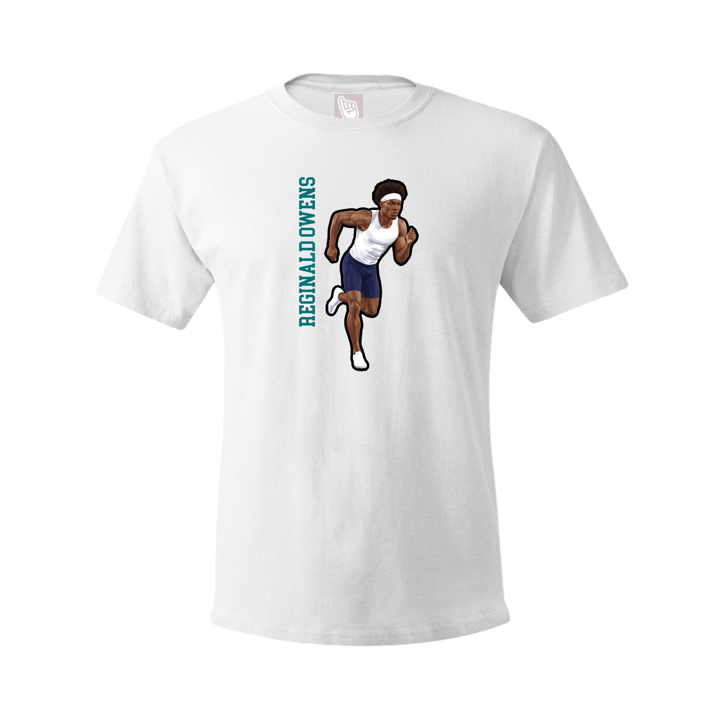 Tee — Name Vertical in White