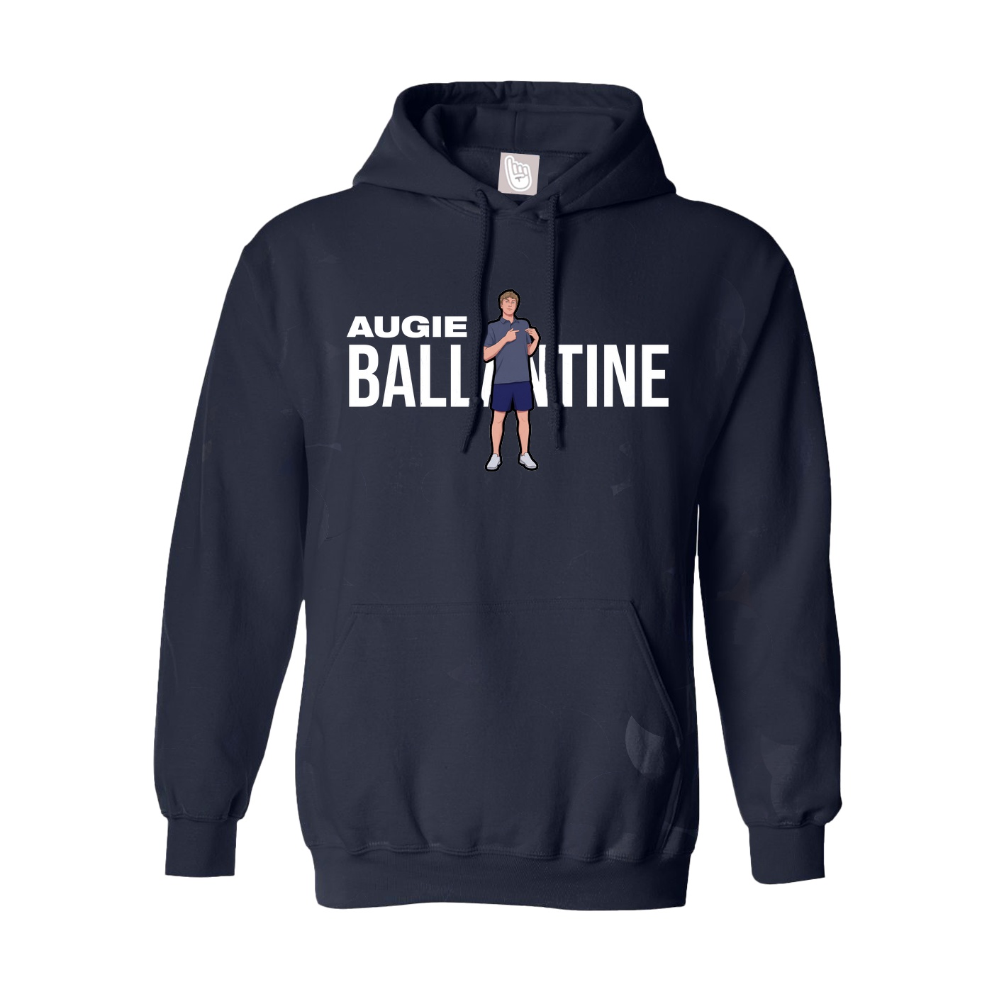 Youth Hoodie — Player Name in Navy