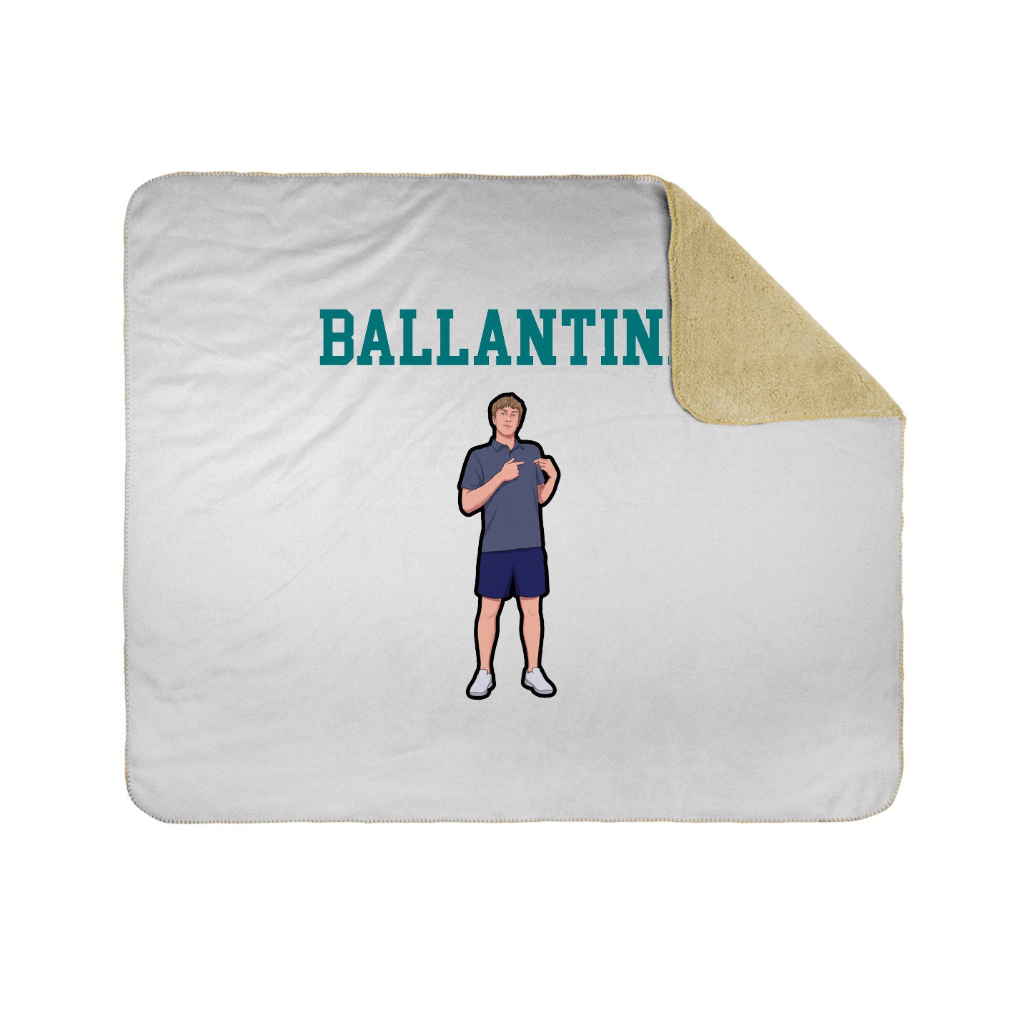 Throw Blanket — Shirsey in White