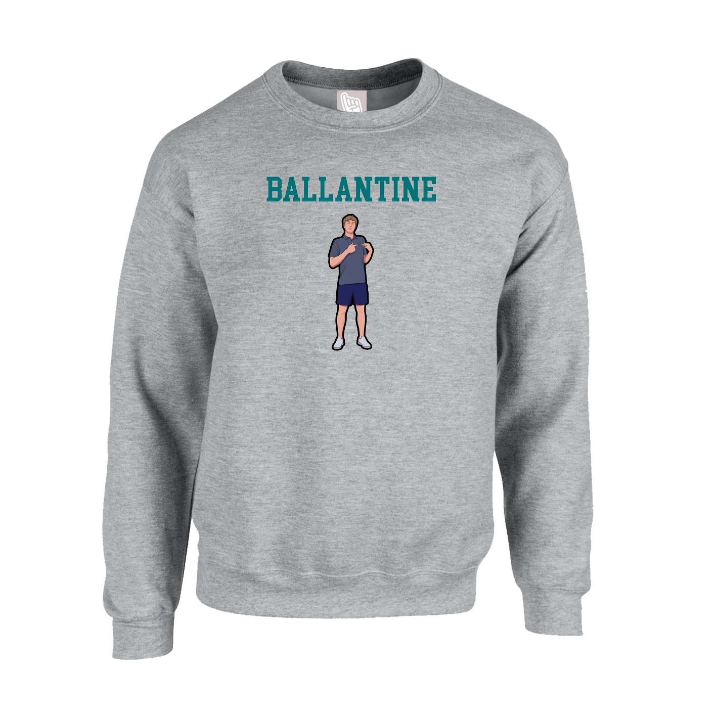 Fleece Crew — Shirsey in Grey