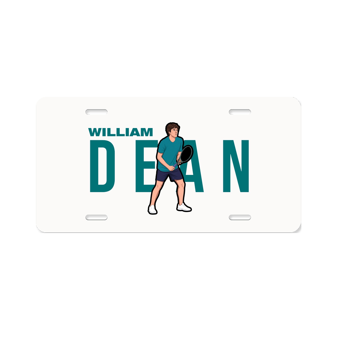 License Plate — Player Name in Classic