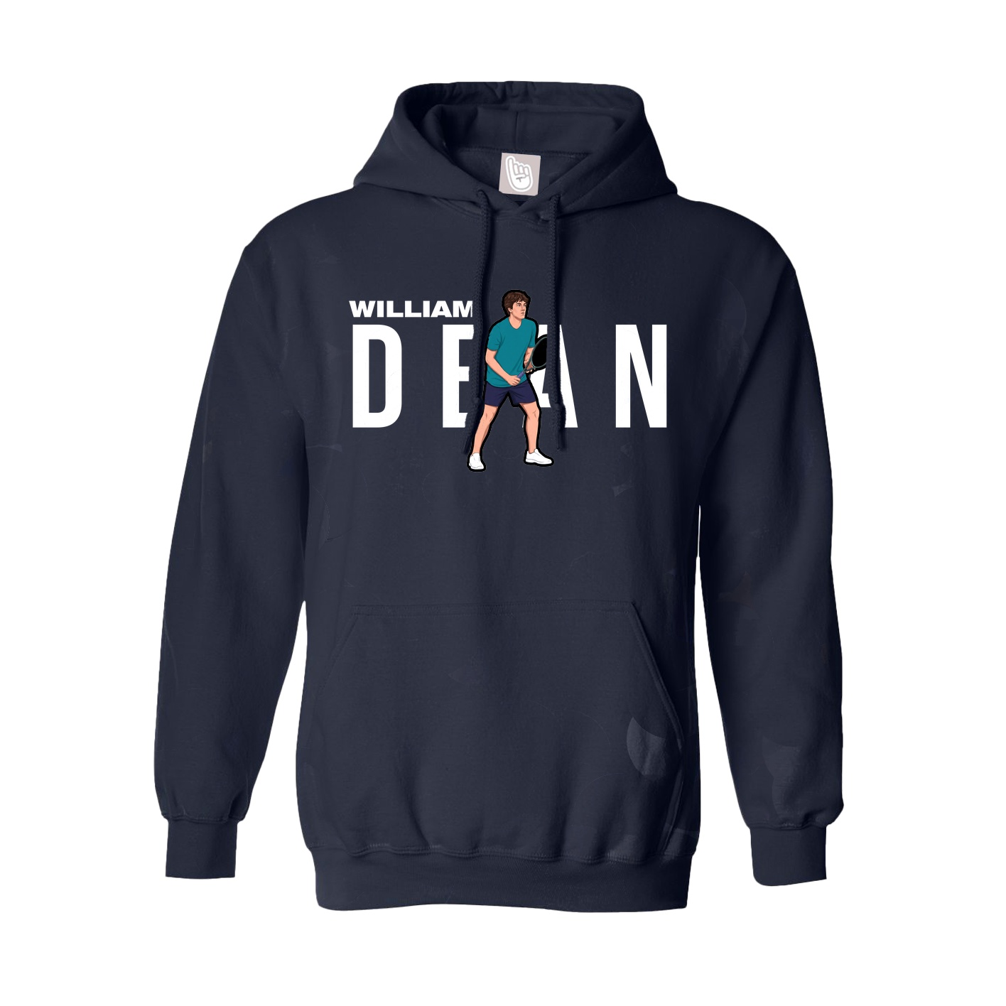 Youth Hoodie — Player Name in Navy
