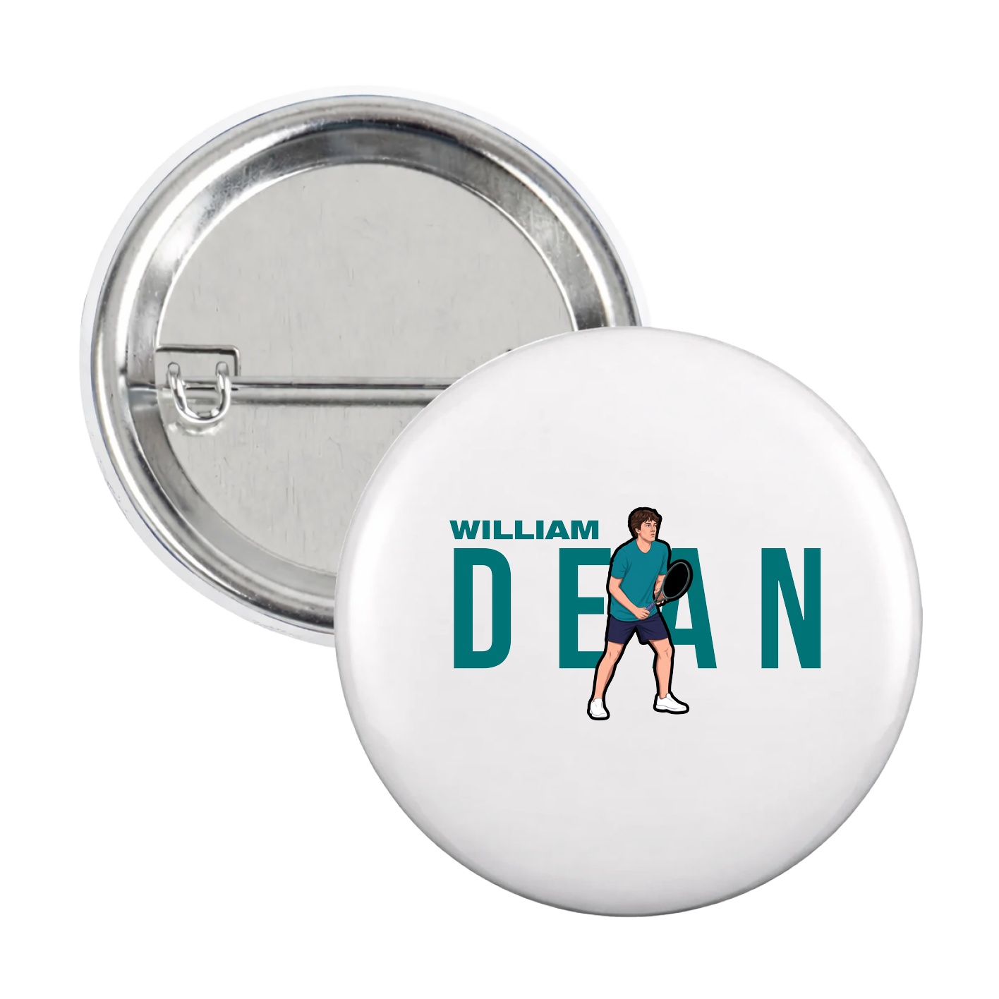 Game Day Button — Player Name in White