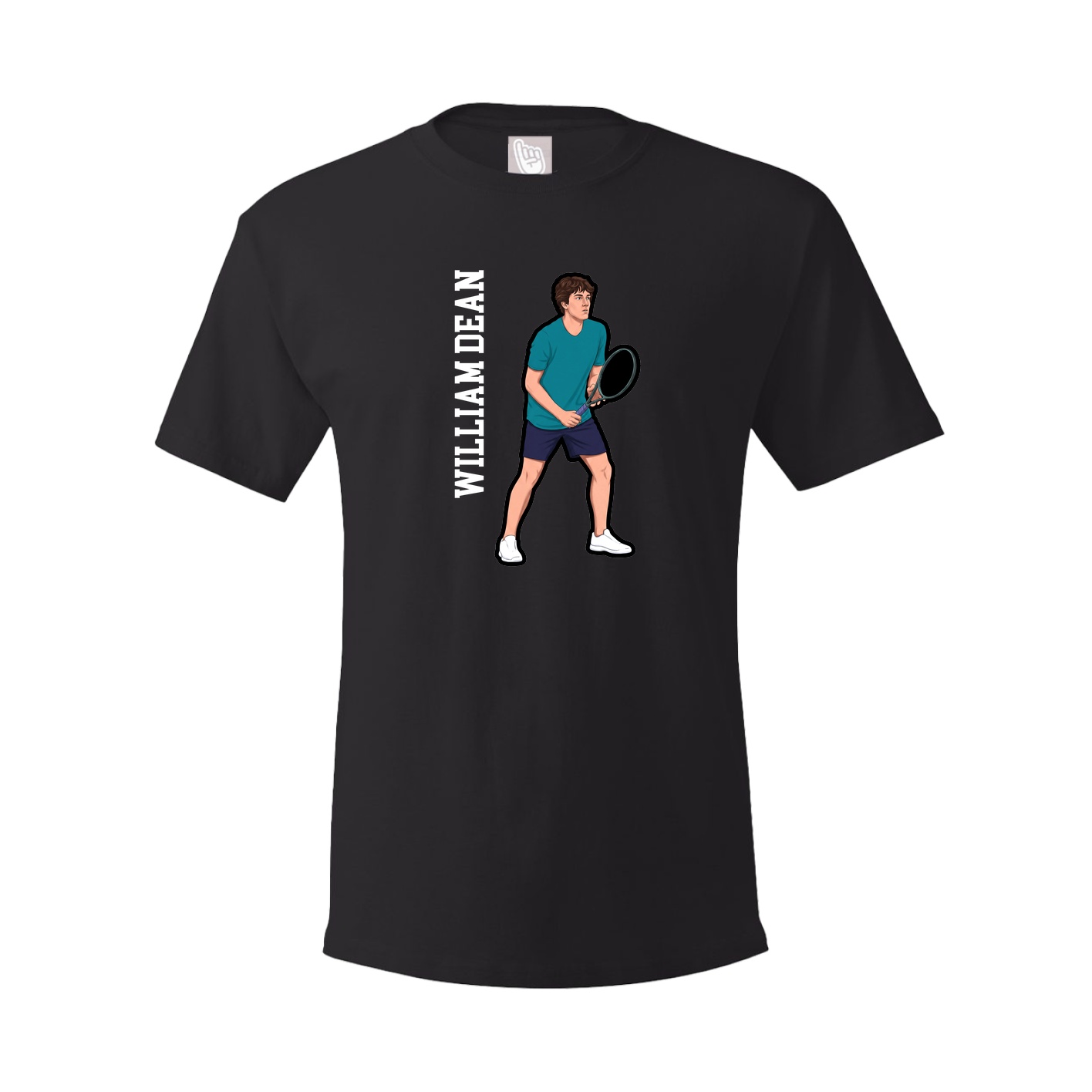 Tee — Name Vertical in Black