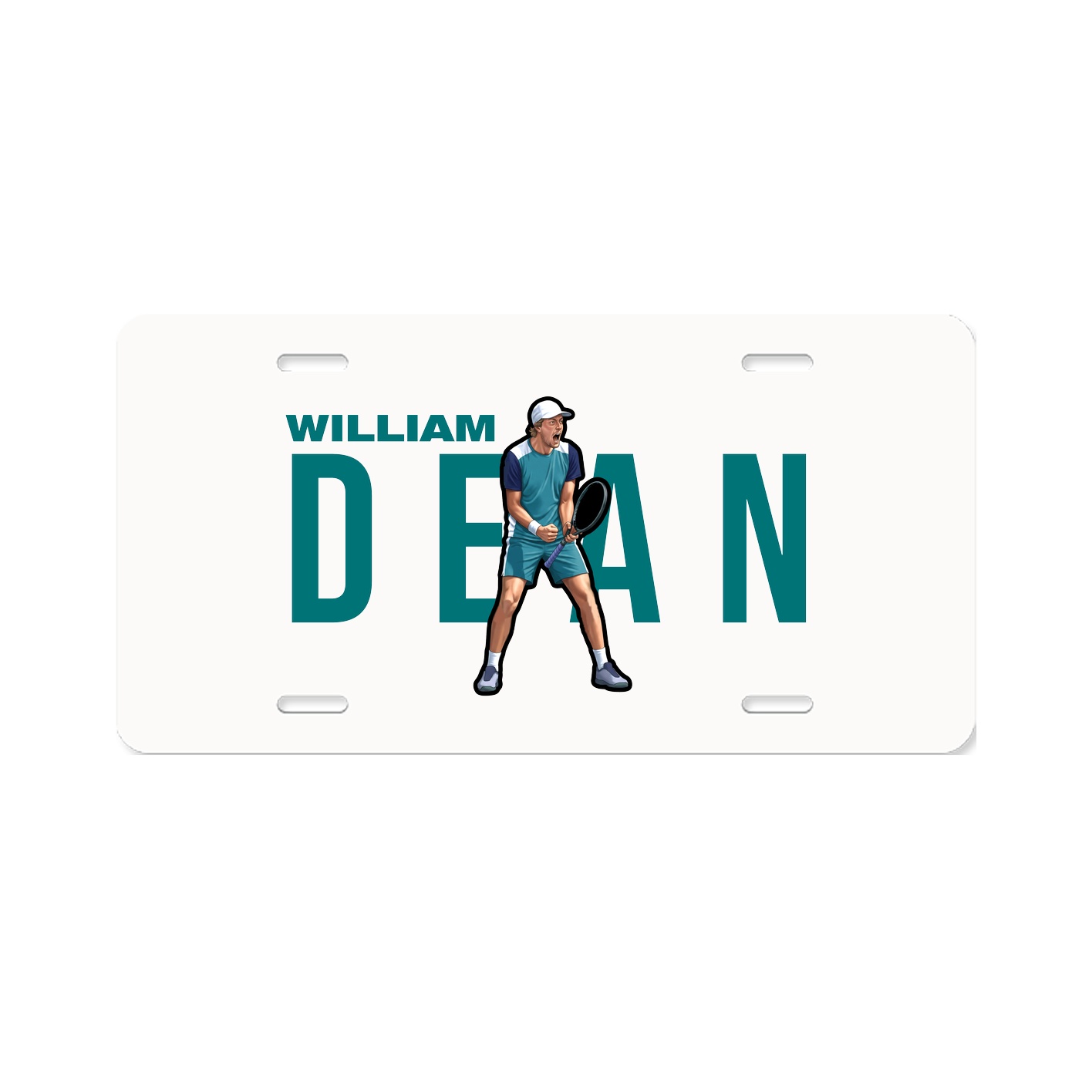 License Plate — Player Name in Classic