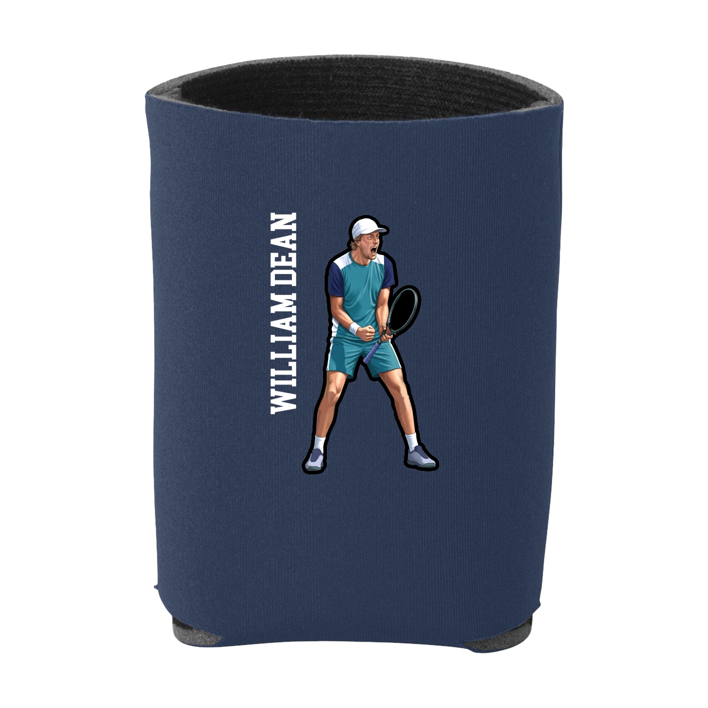 Can Holder — Name Vertical in Navy