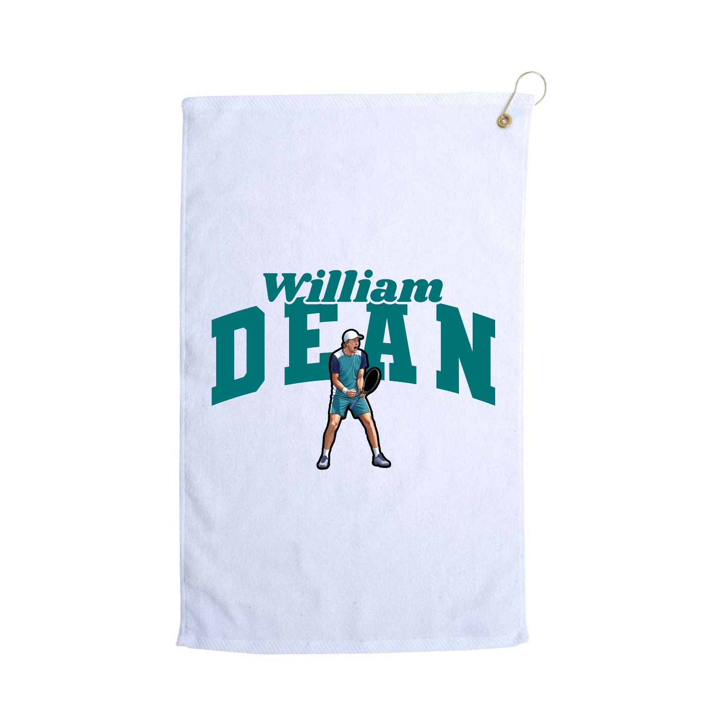 Golf Towel — Signature Arch in White