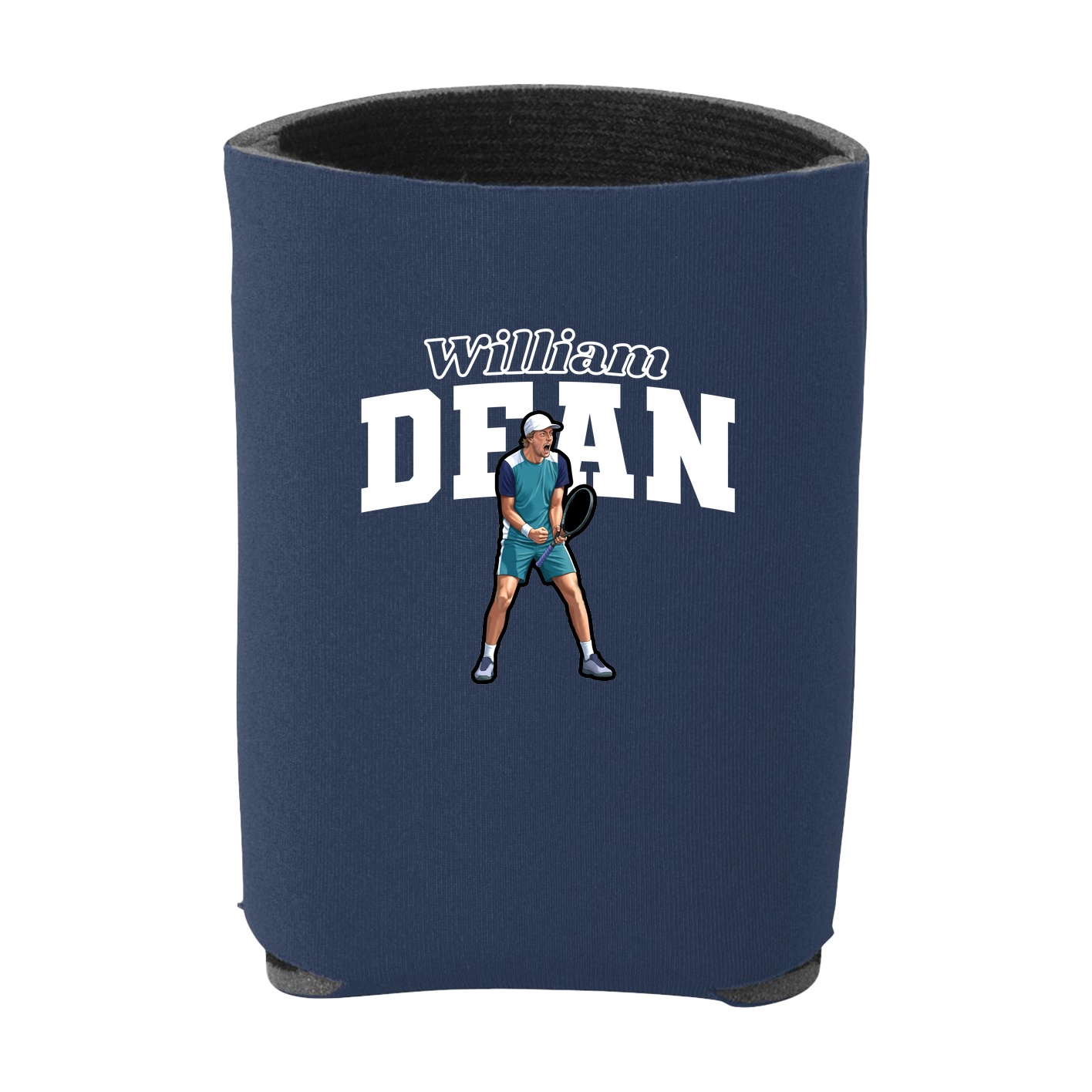 Can Holder — Name Arch in Navy
